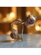 Vintage Jewlery Earrings Amethyst Original Vintage 14K Rose Gold vec028r